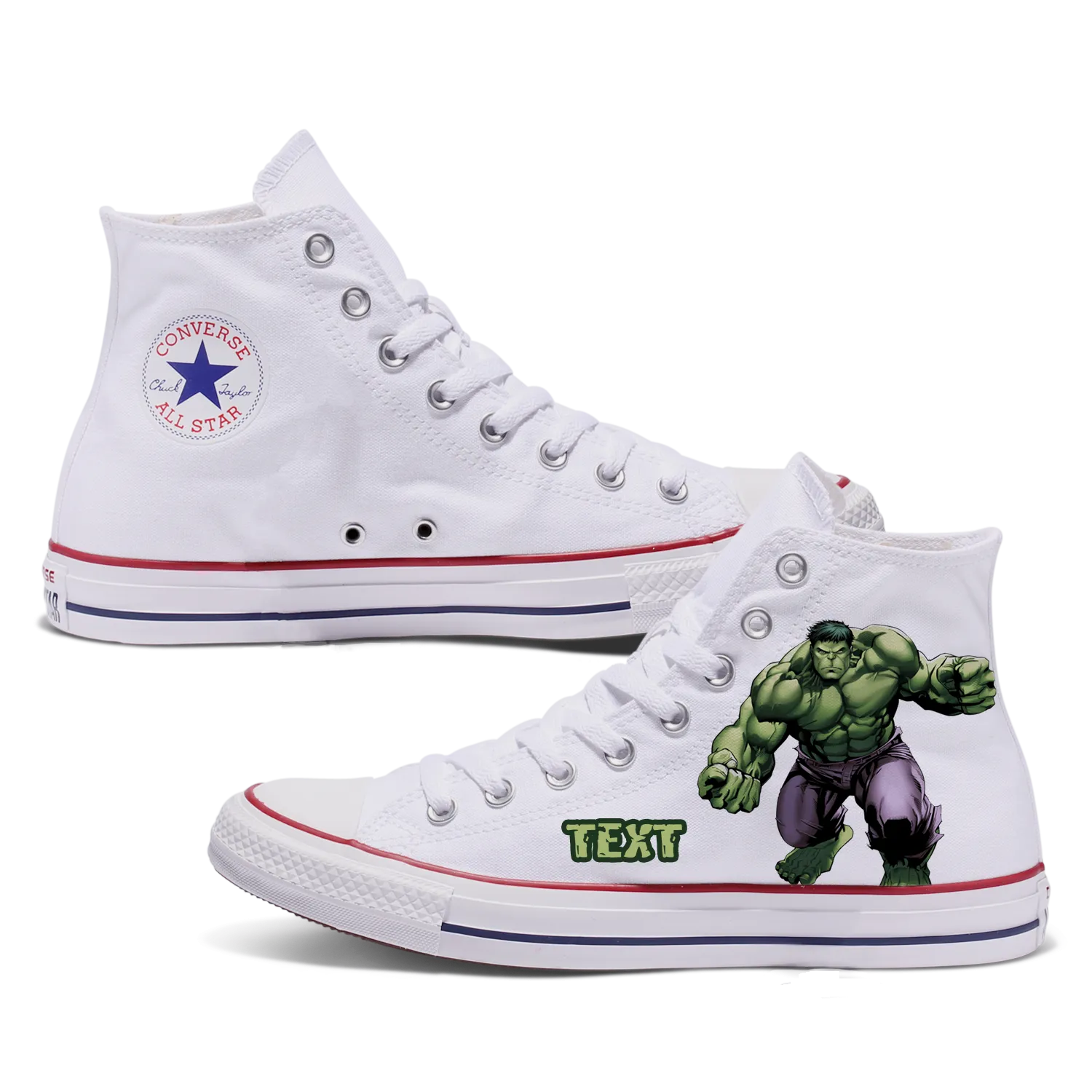 Converse Custom Hulk Kids Shoes