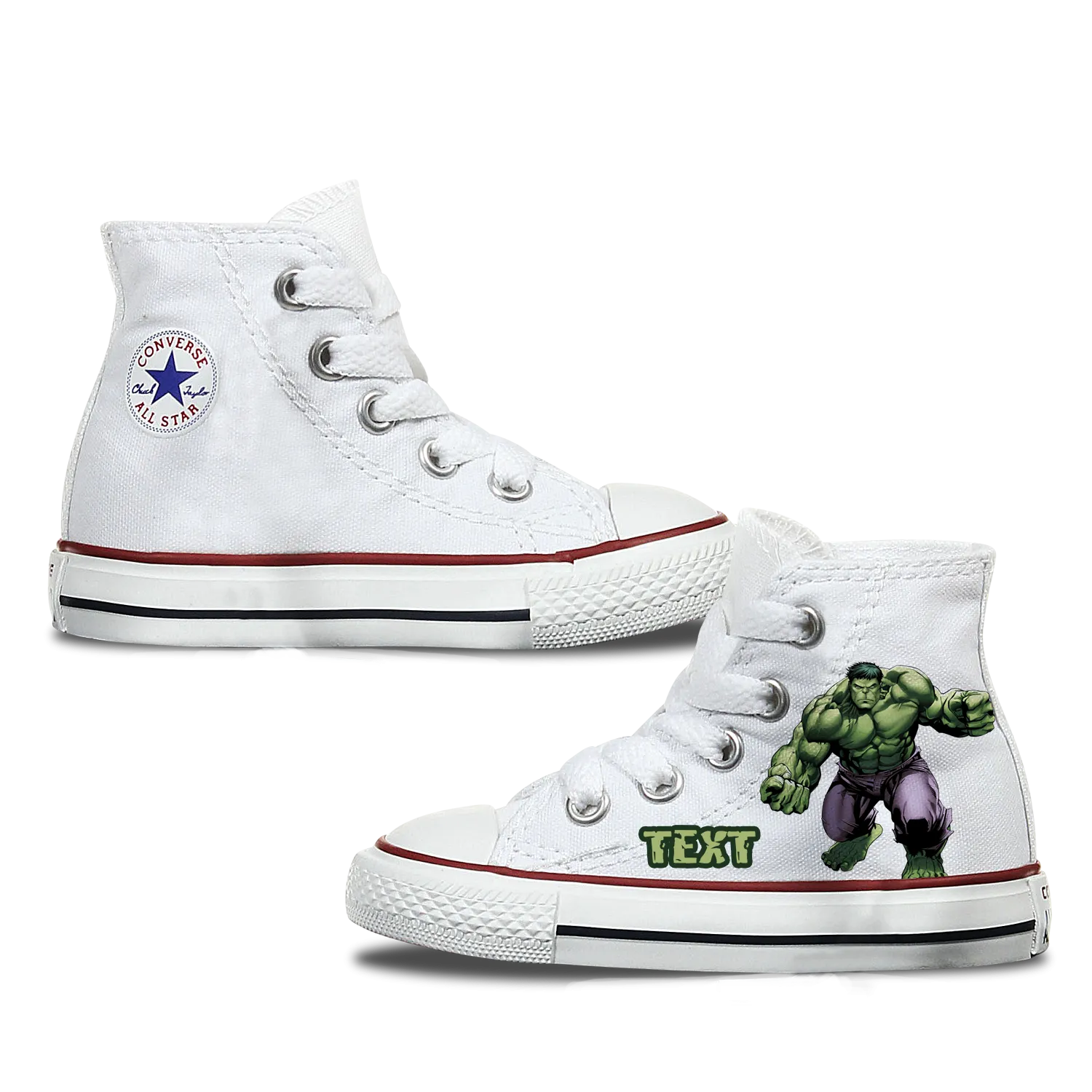 Converse Custom Hulk Kids Shoes