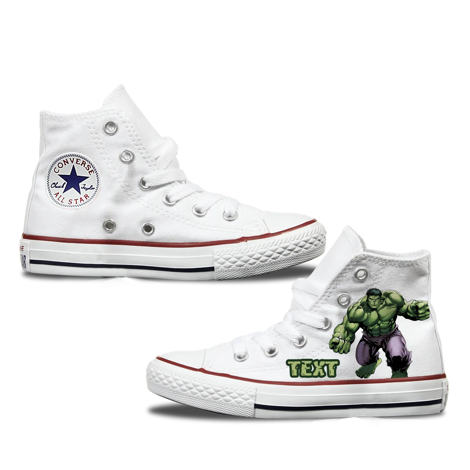 Converse Custom Hulk Kids Shoes