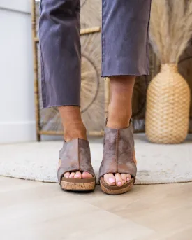 Corkys Carley Wedge Sandals - Washed Bronze FINAL SALE