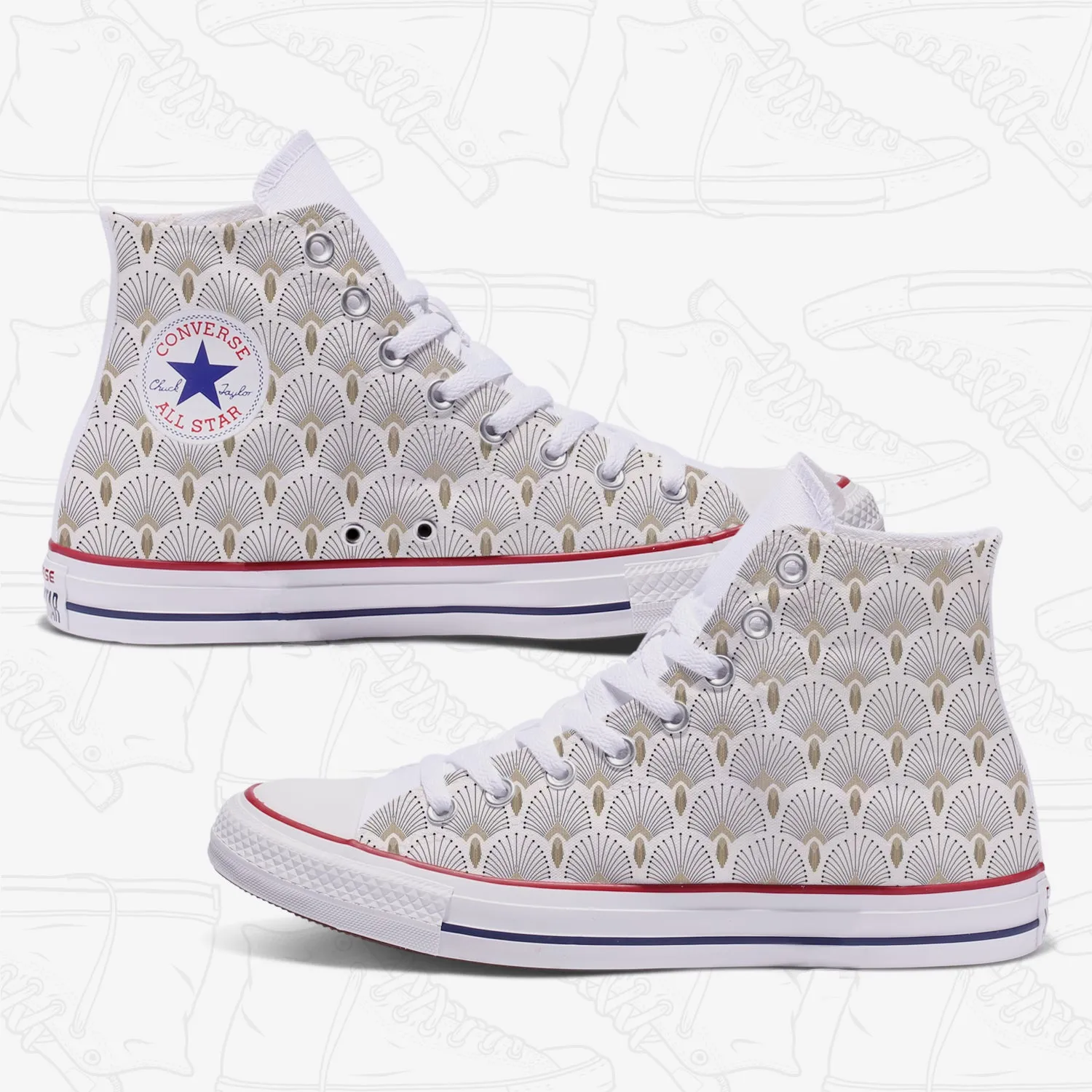 Crown Mosaique Custom Converse