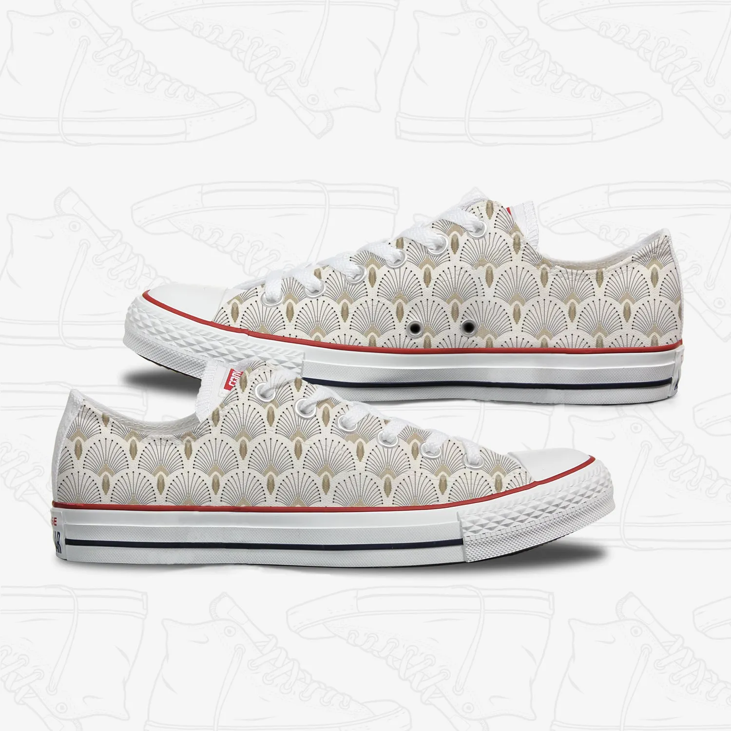 Crown Mosaique Custom Converse
