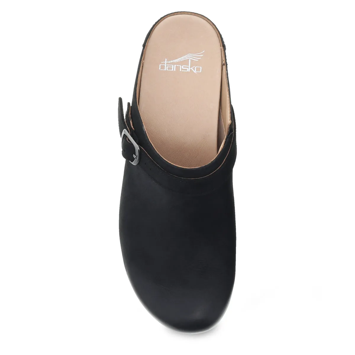 Dansko Women's Berry in Black Burnished Nubuck Mule