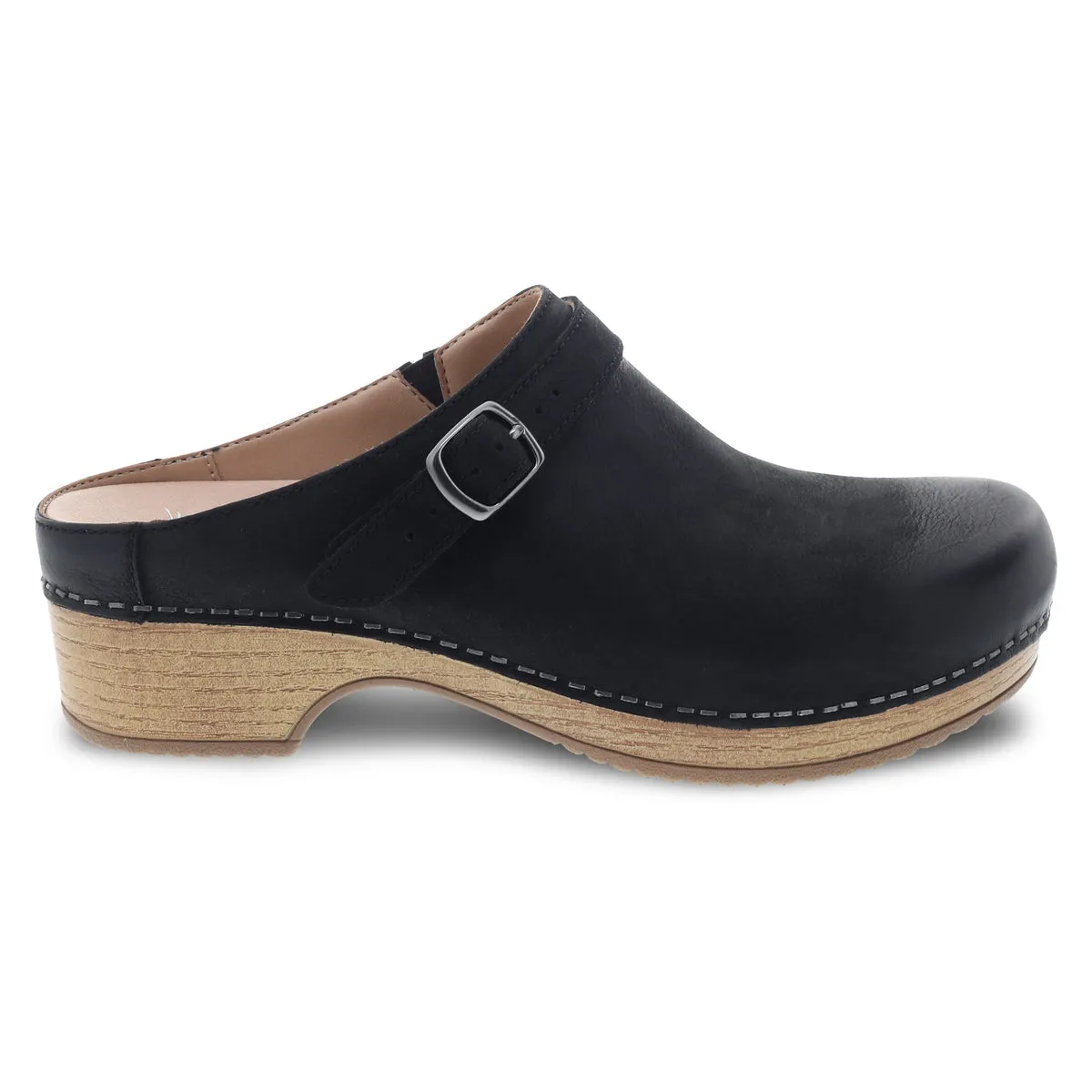 Dansko Women's Berry in Black Burnished Nubuck Mule