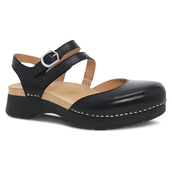 Dansko Women's Rissa in Black Nappa Mary Jane