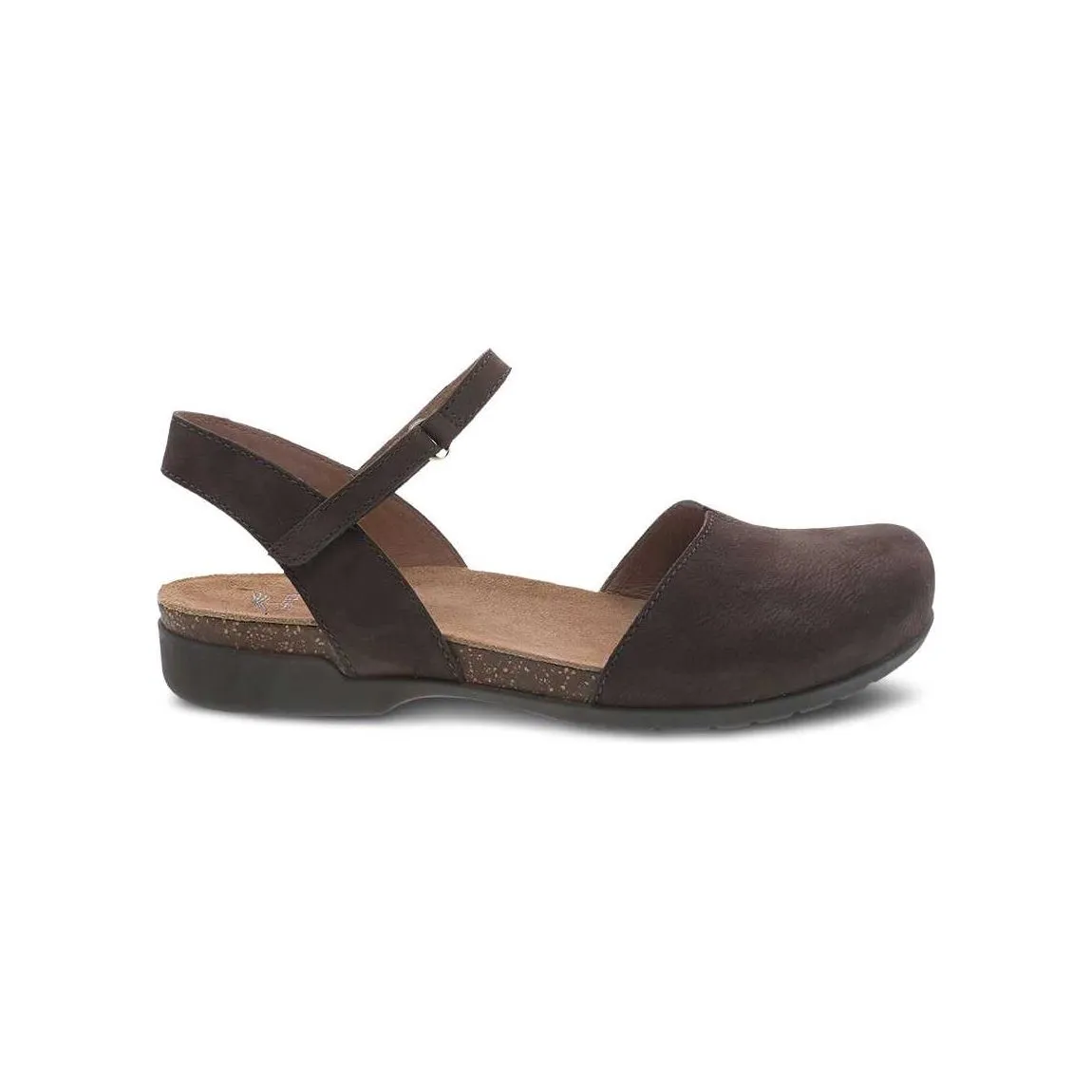 Dansko Women's Rowan in Chocolate Milled Nubuck Mary Jane