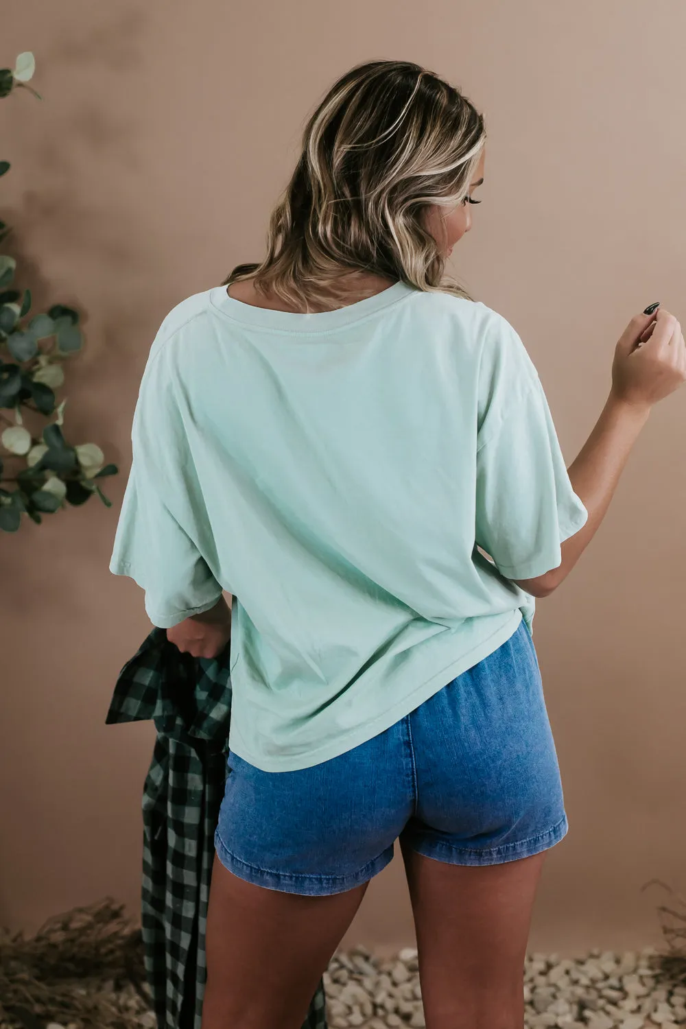 Desert Vibes Tee, Dusty Mint