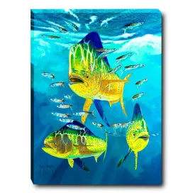DOLPHIN TRIO SMALL CANVAS ART