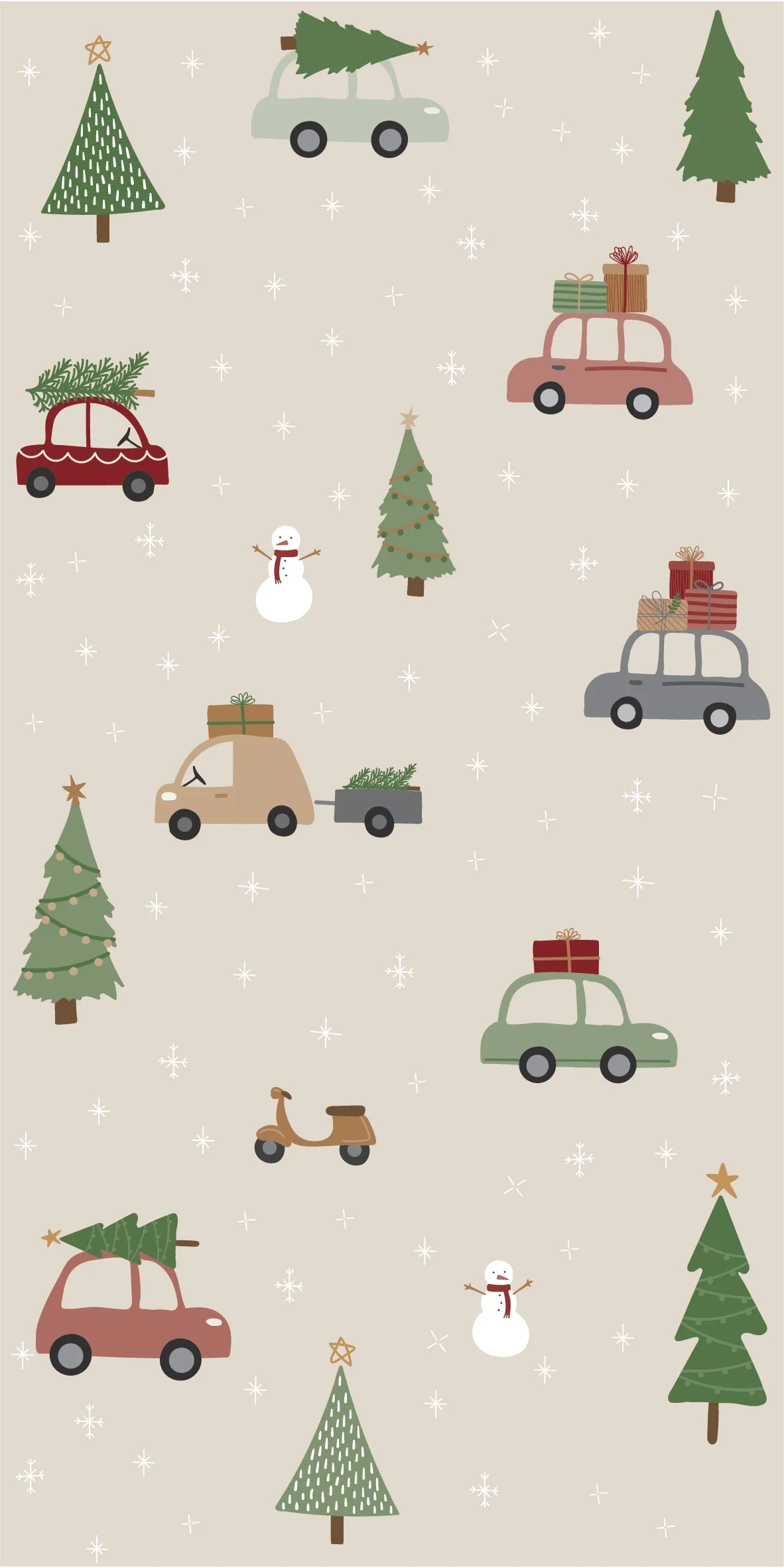 Driving Home for Christmas Paper Napkins