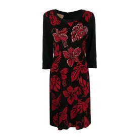 Floral Print Embellished Dress