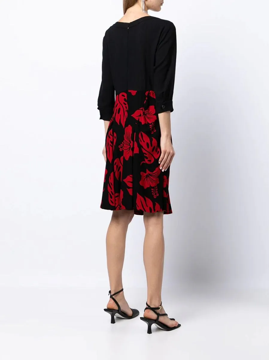 Floral Print Embellished Dress