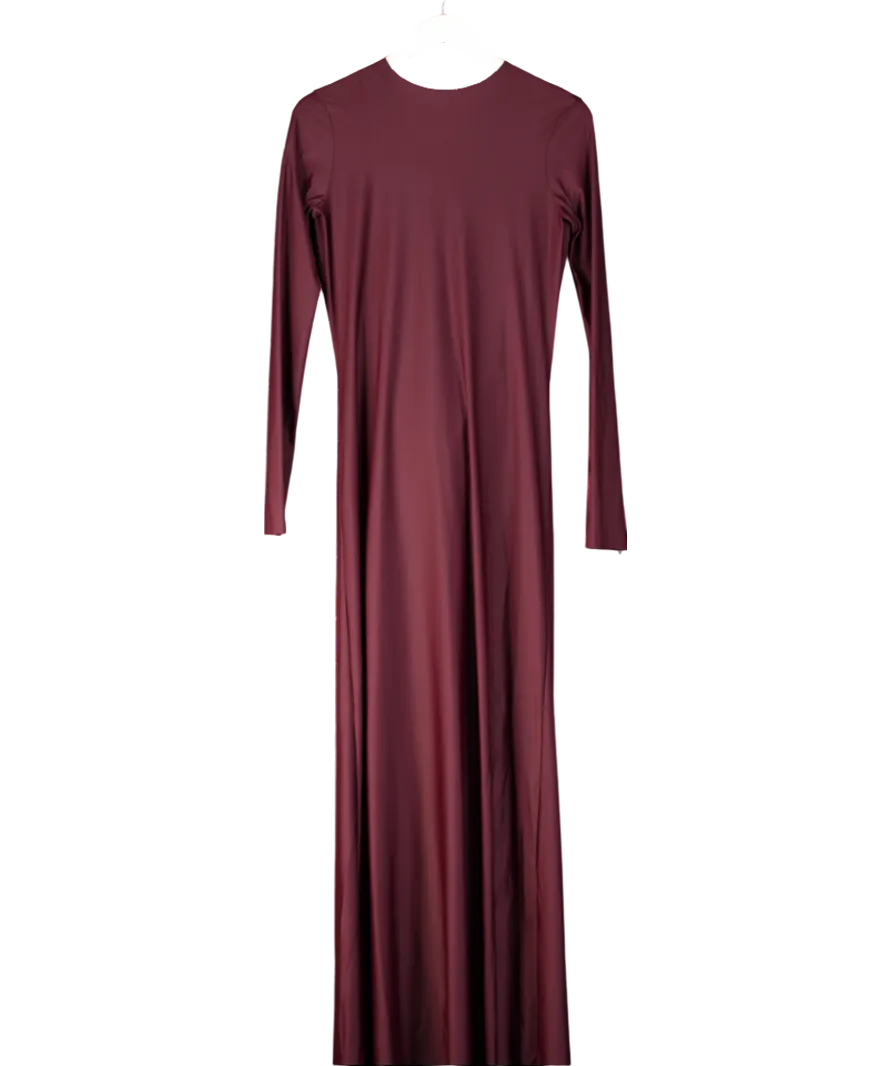 Frolov Red Backless Maxi Dress UK S