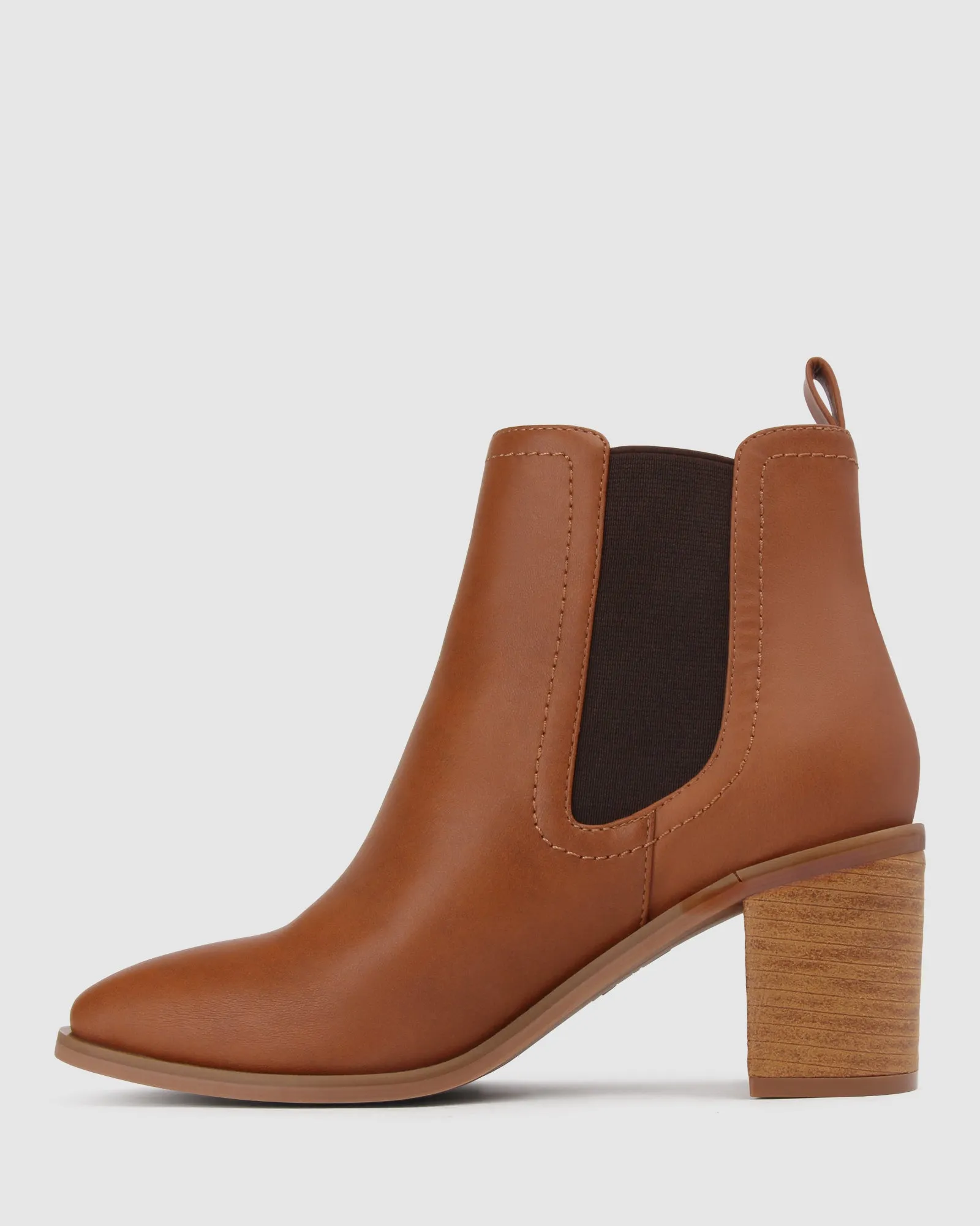 GABI Square Toe Block Ankle Boots