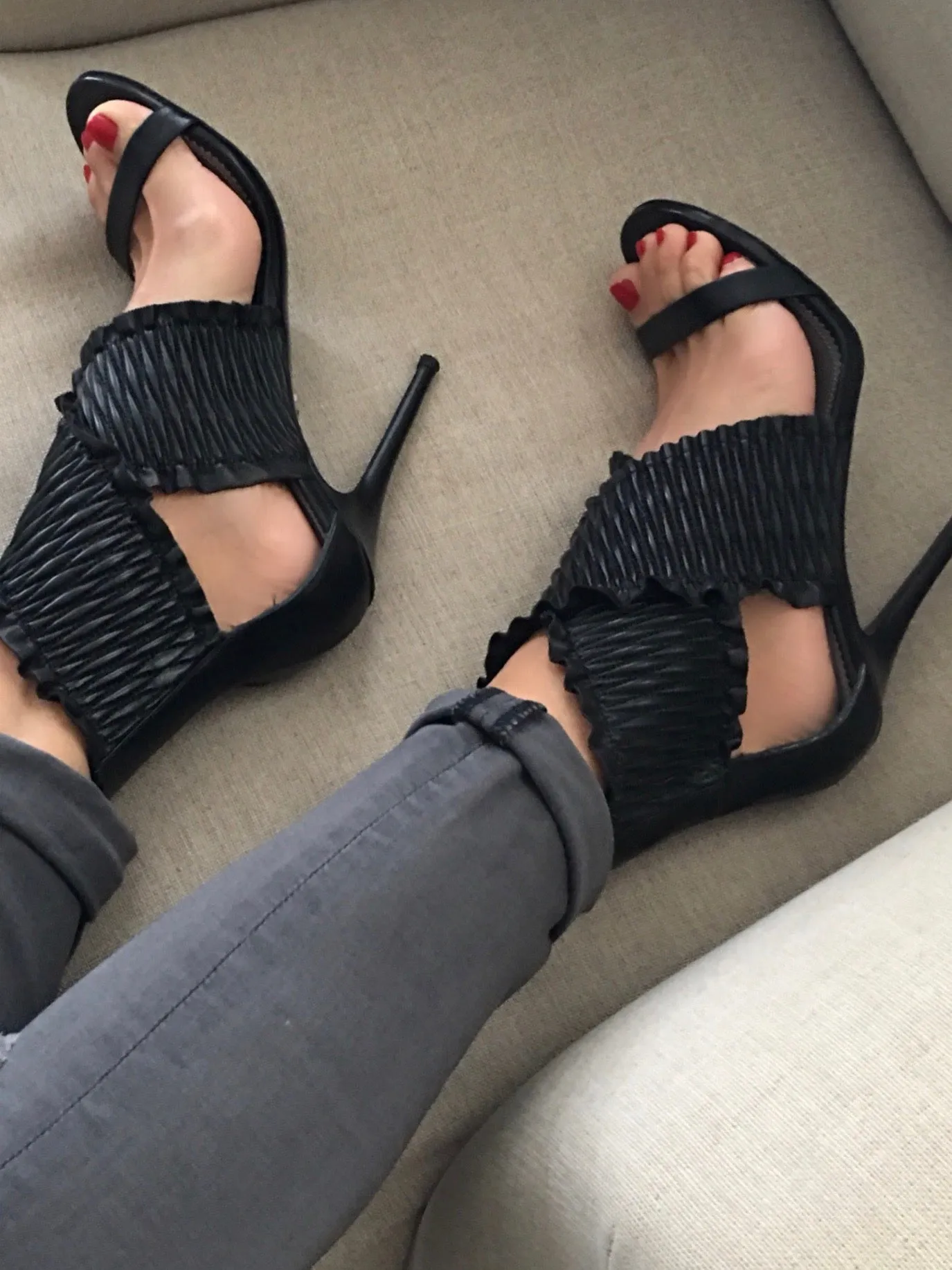 GIA BLACK CALF SANDALS