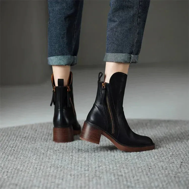 Grace | Leather Ankle Boots