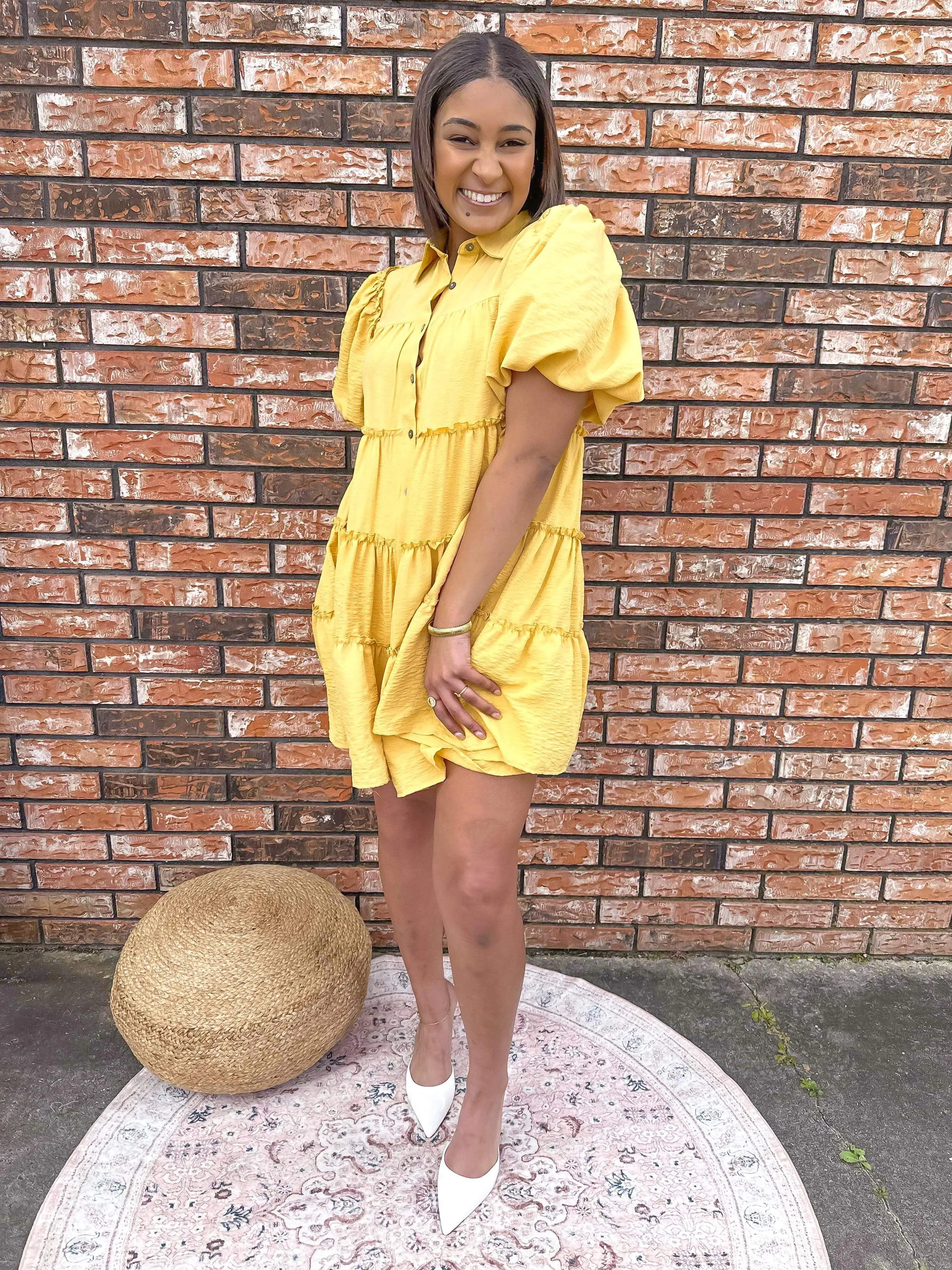 Hot Commodity Dress Yellow