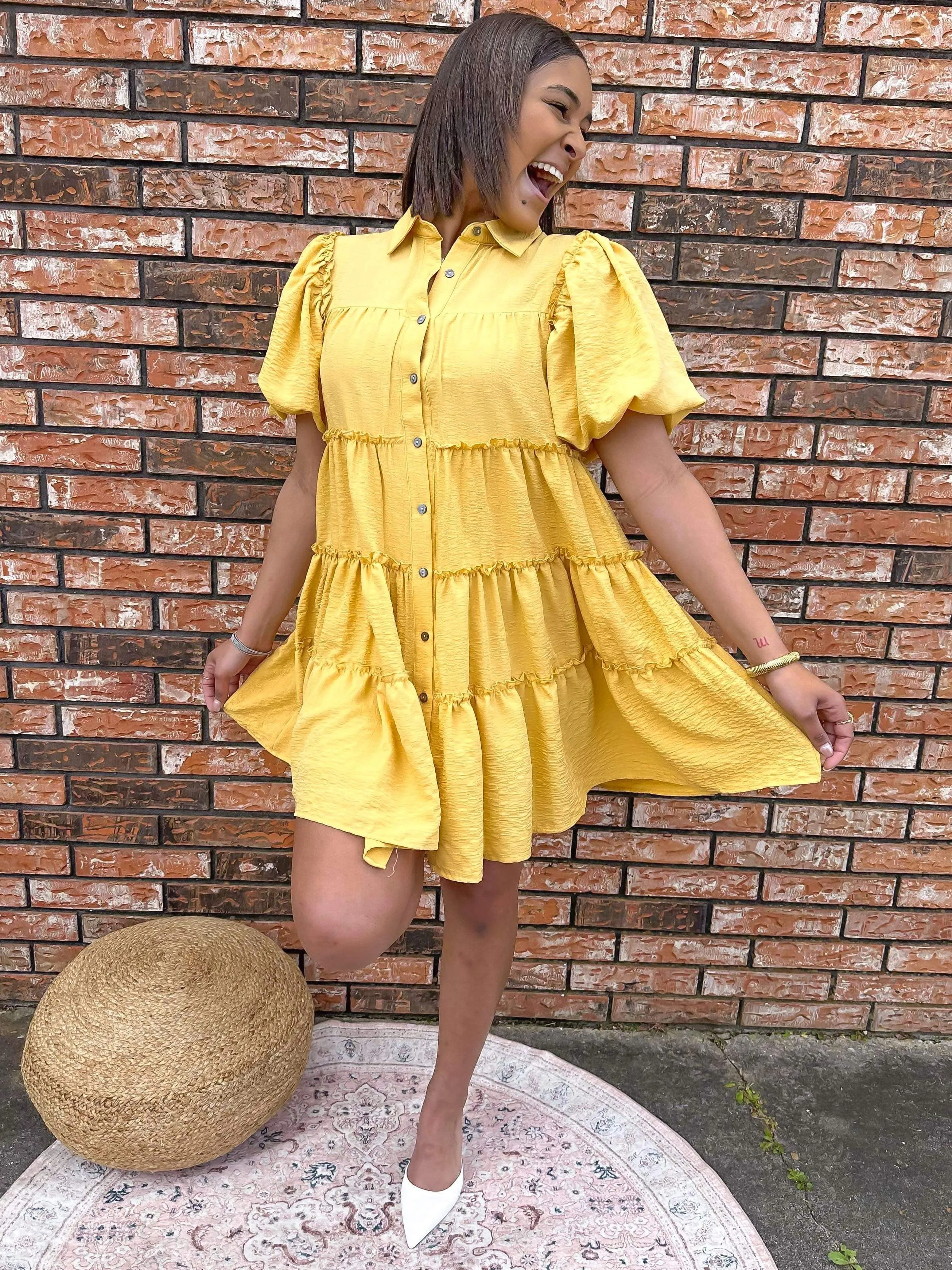 Hot Commodity Dress Yellow