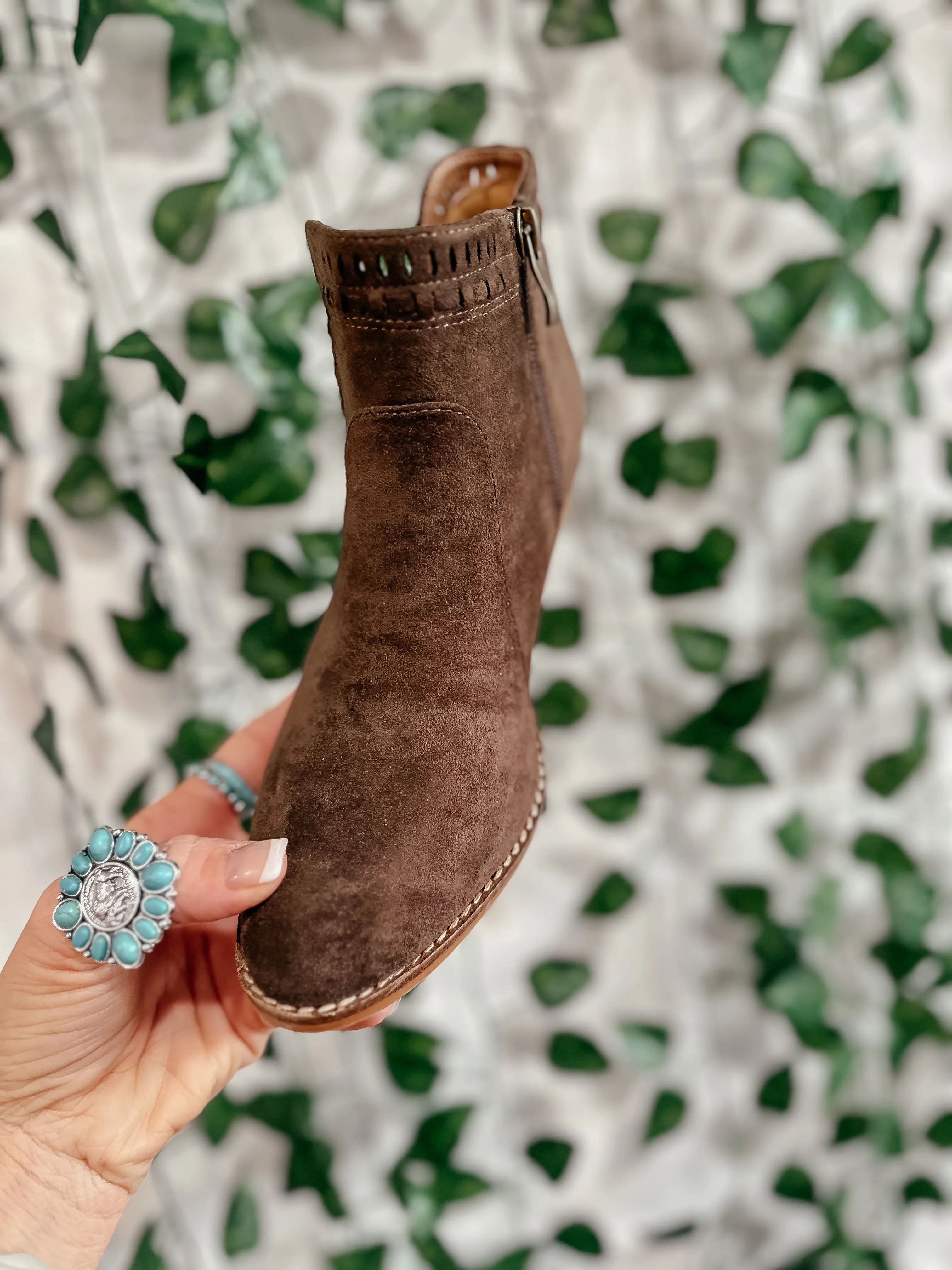 Index Chocolate Ankle Bootie