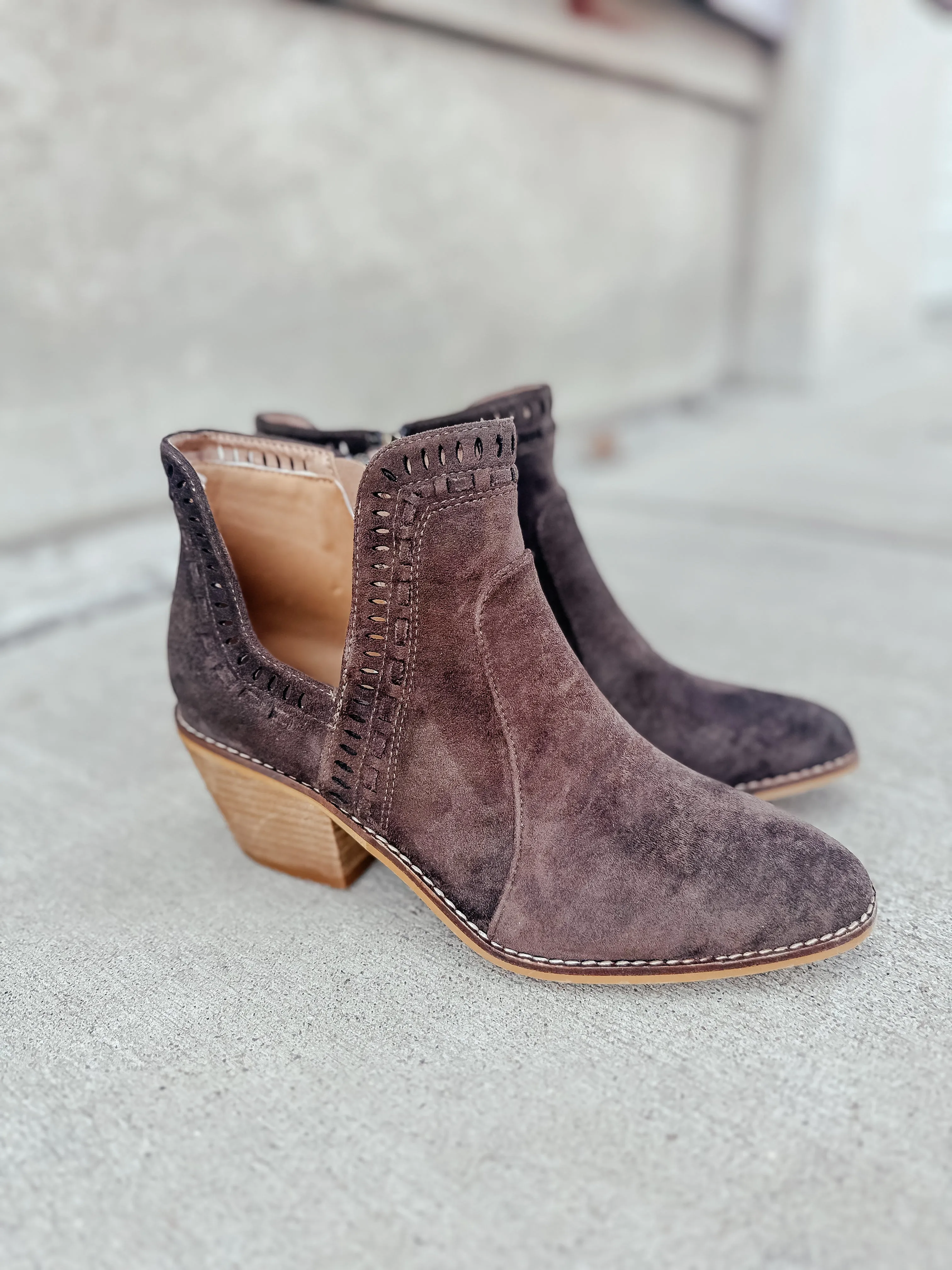 Index Chocolate Ankle Bootie