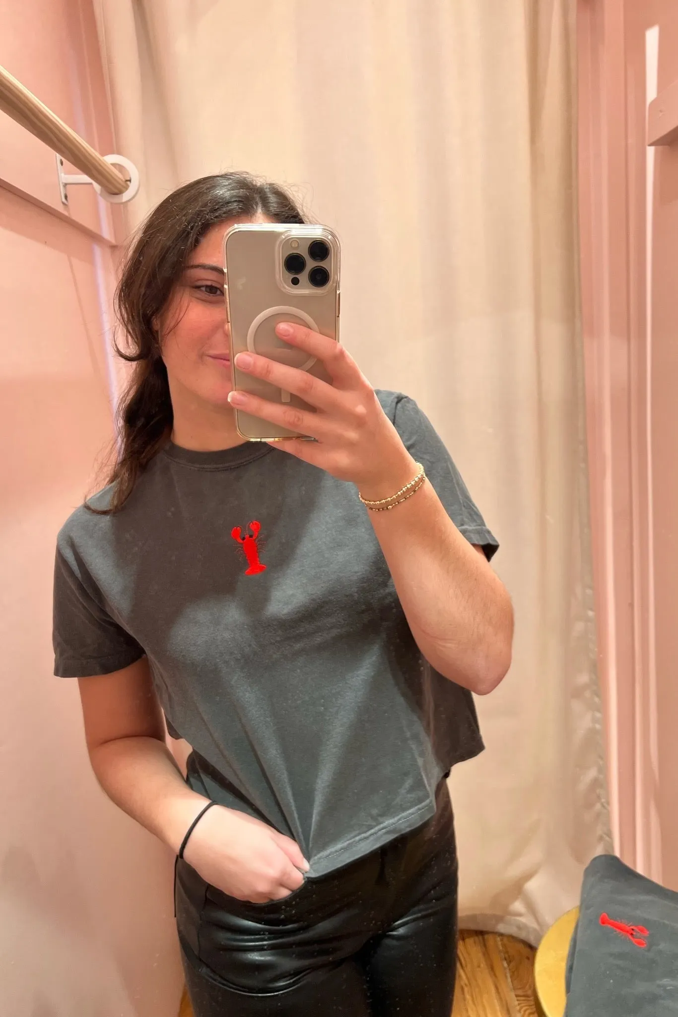 It's the Little Things Boxy Tee ~ Crawfish