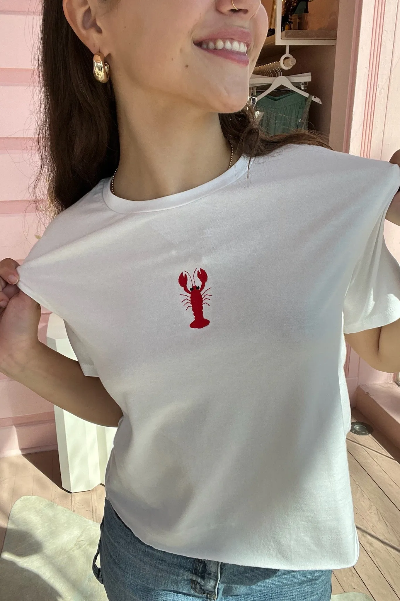 It's the Little Things Boxy Tee ~ Crawfish