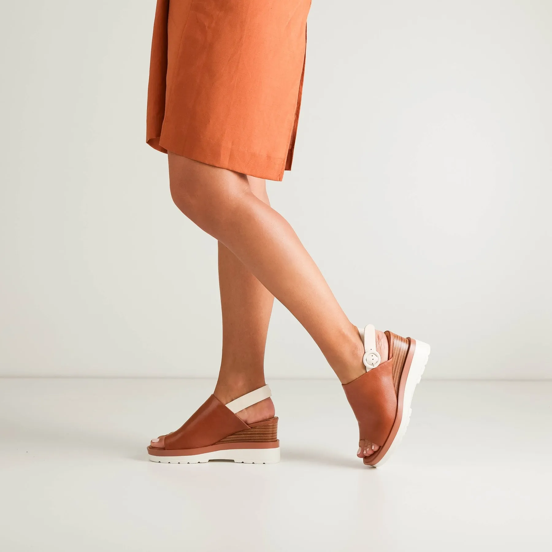 JARA SLING-BACK SANDALS LEATHER