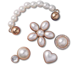 Jibbitz Dainty Pearl Jewelry - 5 pack