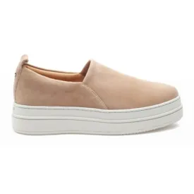 J/Slides Tan Suede Nipster Slip-on Sneakers Size 10