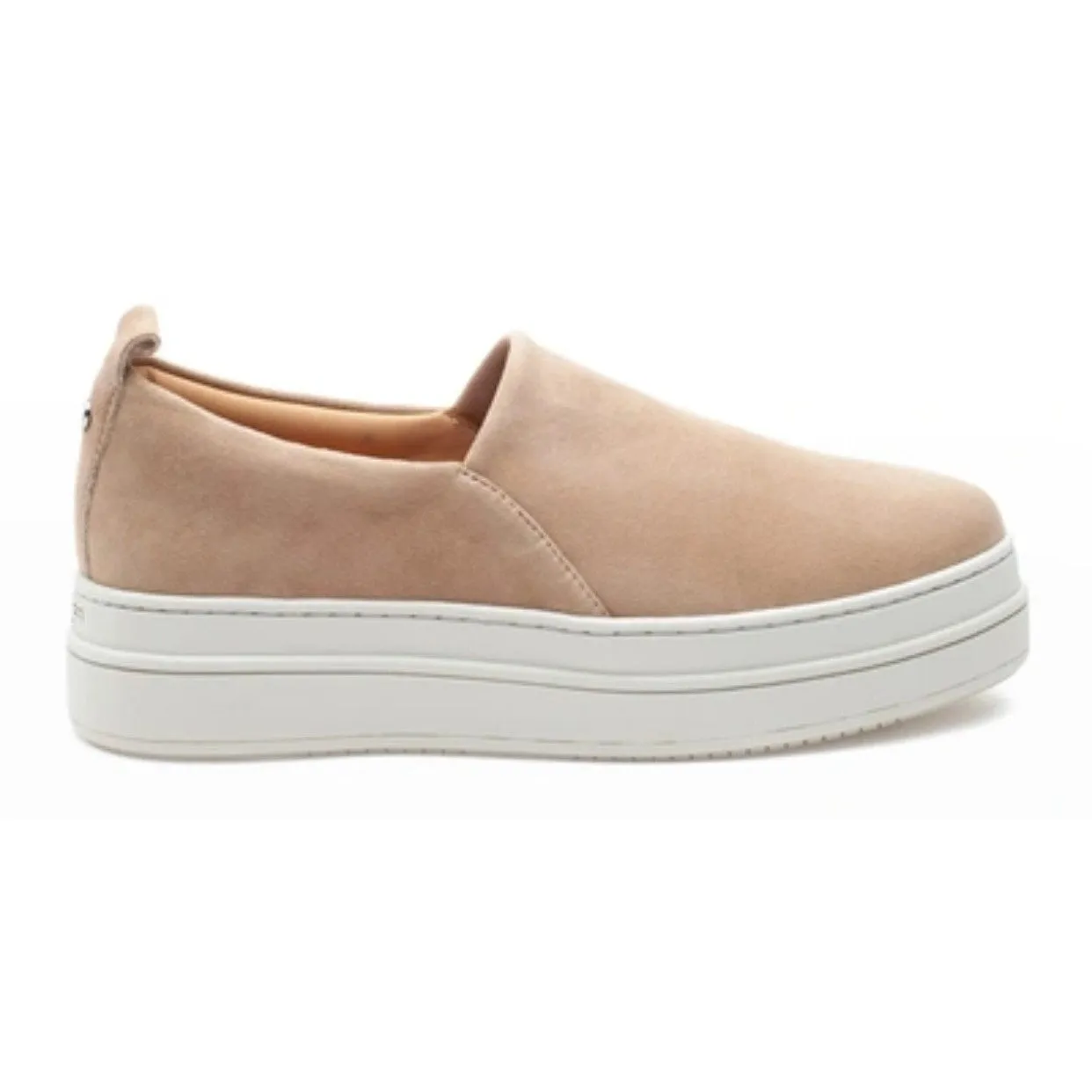 J/Slides Tan Suede Nipster Slip-on Sneakers Size 10