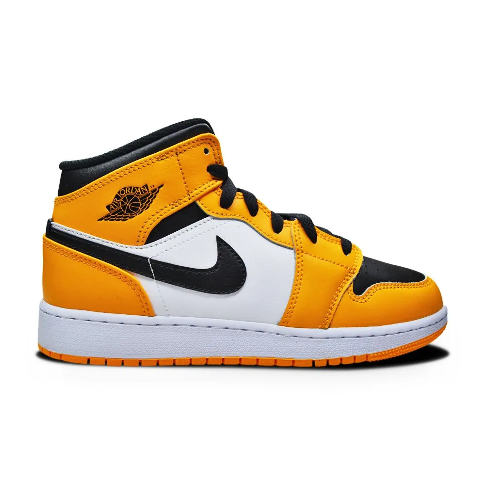 Juniors Nike Air Jordan 1 Mid - 554725 701 - Taxi Black White