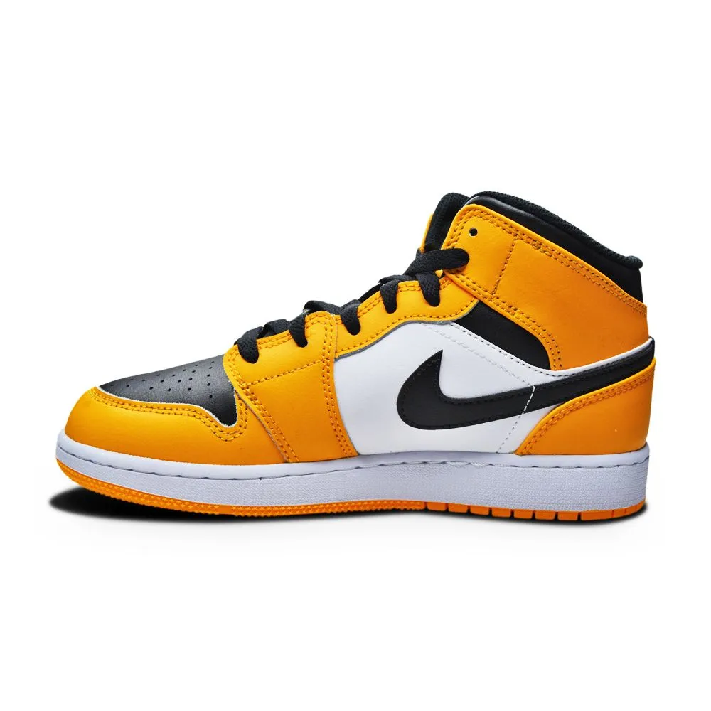 Juniors Nike Air Jordan 1 Mid - 554725 701 - Taxi Black White