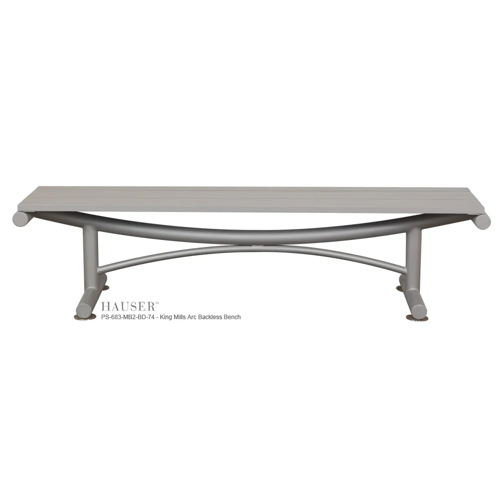 King Mills Arc Backless Bench
