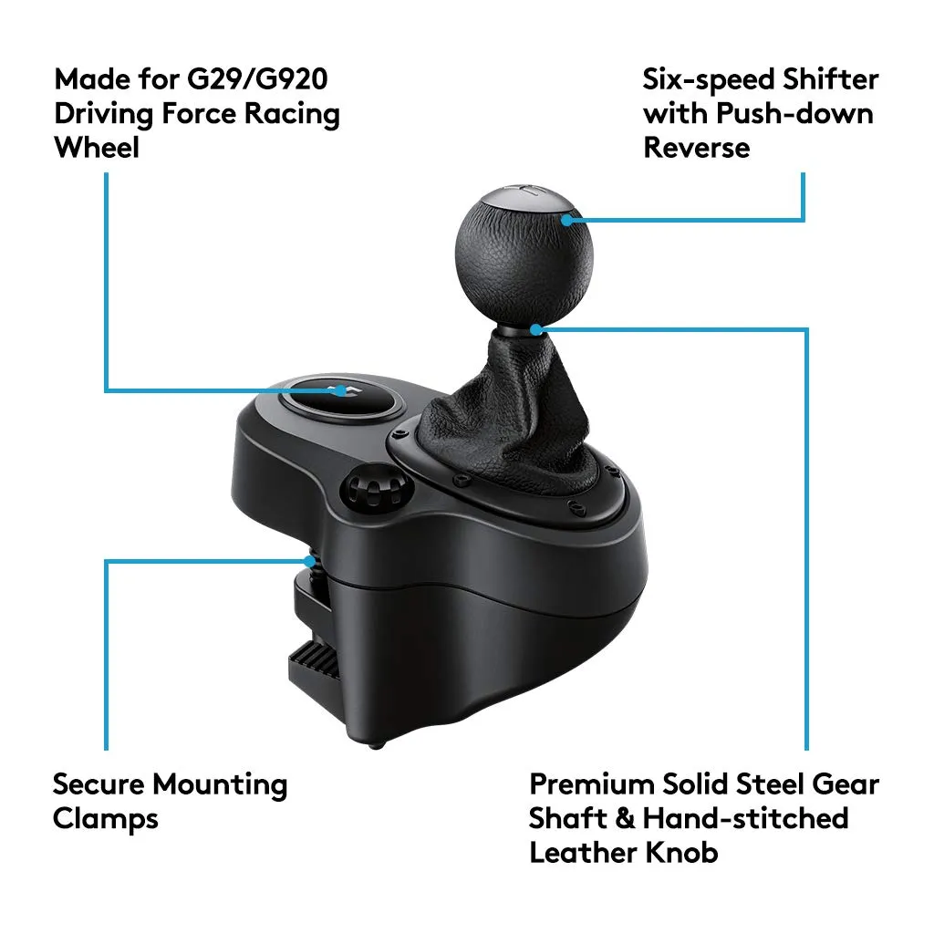 Logitech G Driving Force Shifter for G29 and G920 Driving Force Racing Wheels