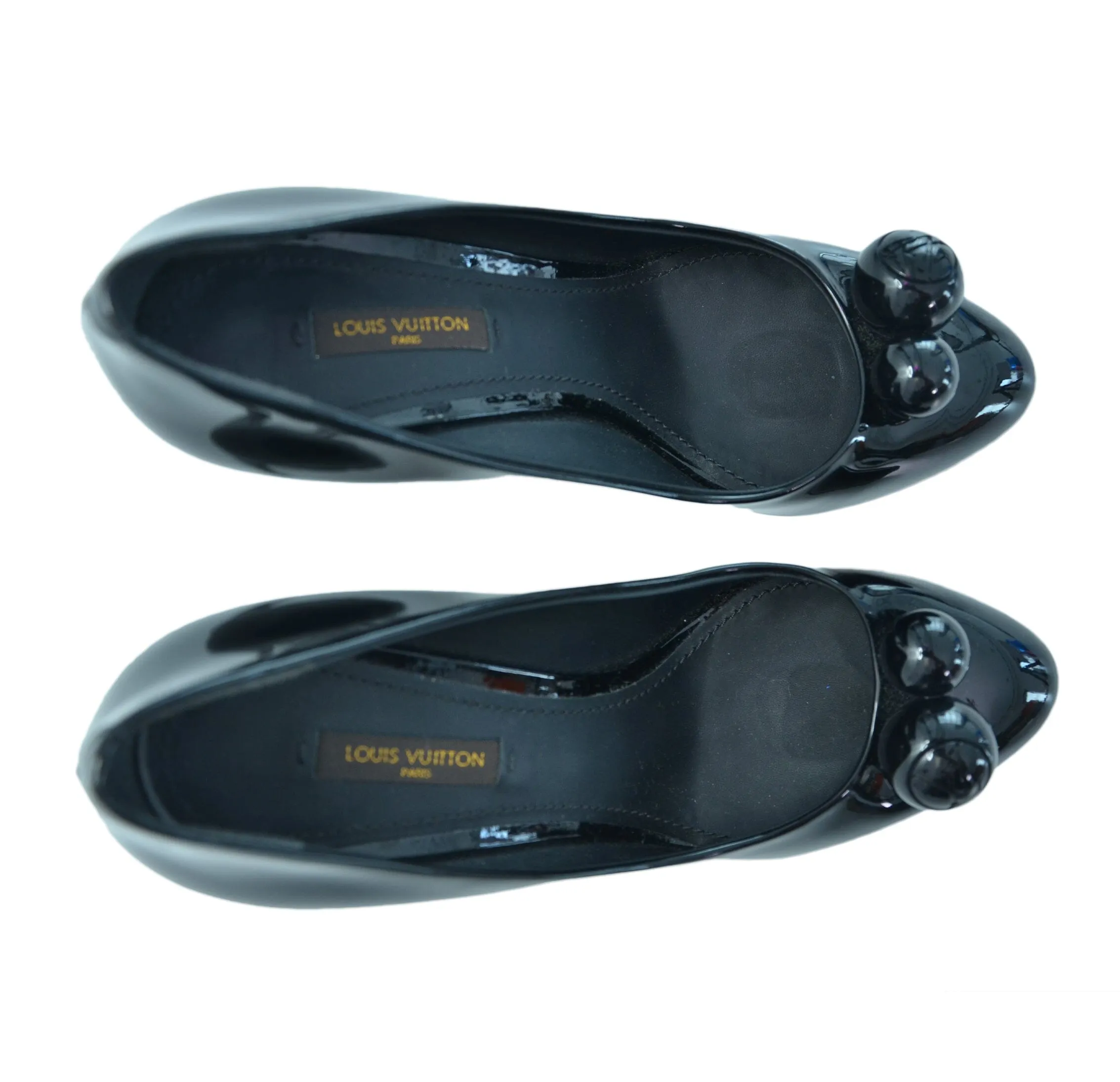 Louis Vuitton Black Patent Leather Betty Pumps