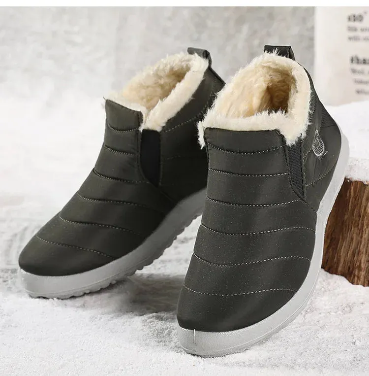 Men Boots Snow Breathable Men's Sneaker Hiking Shoes Platform