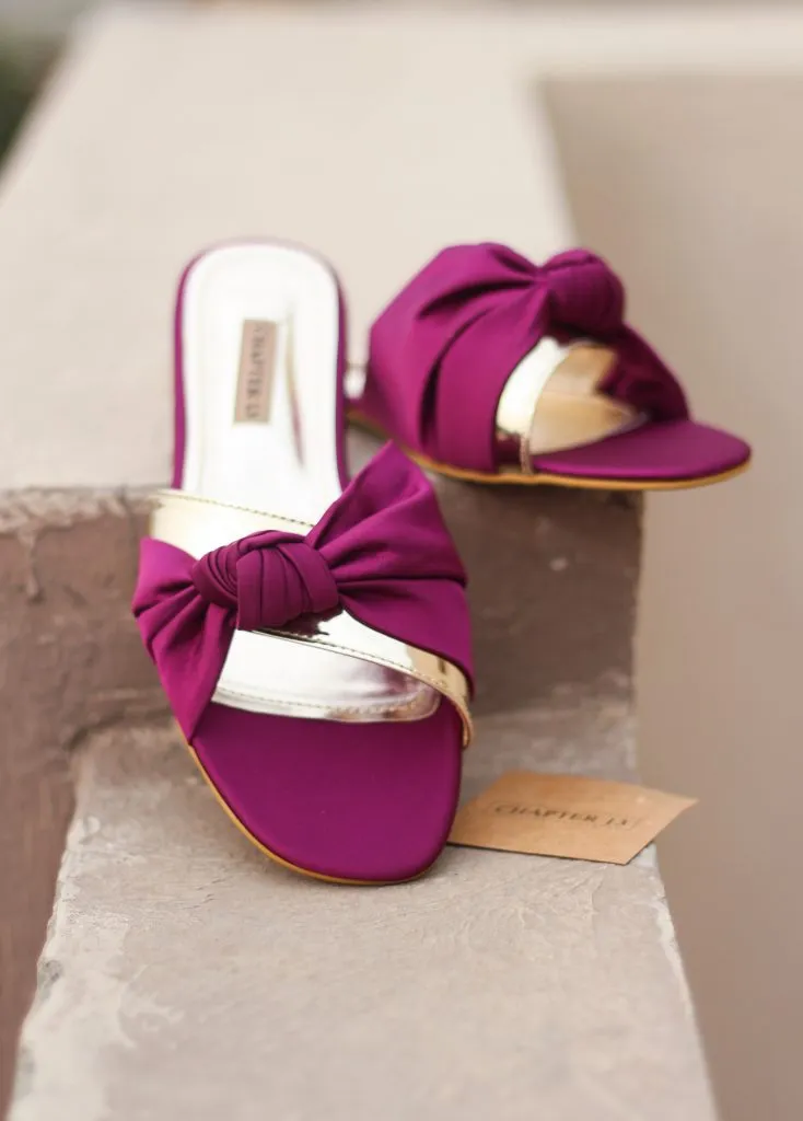 METALLIC KNOT CHAPPAL