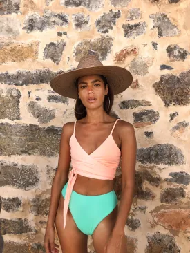Oyster Top In  Peach
