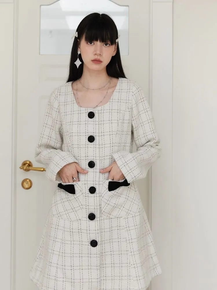 Plaid ribbon dress【s0000003902】