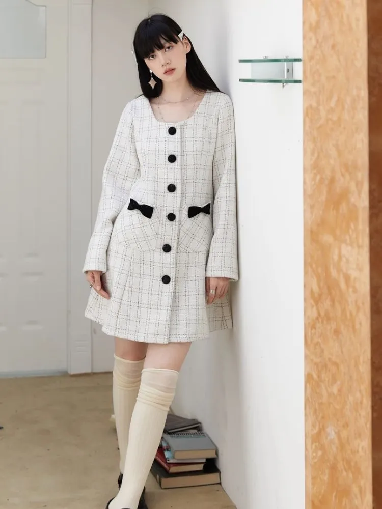Plaid ribbon dress【s0000003902】