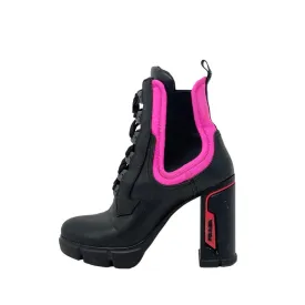 Prada Black Calfskin Ankle Boots 37