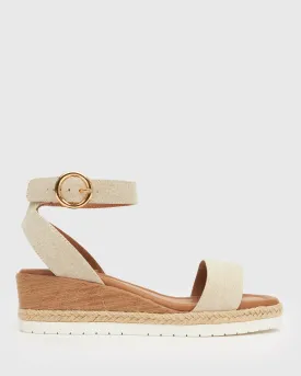 PRE-ORDER Wider Fit CARMA Low Wedge Sandals