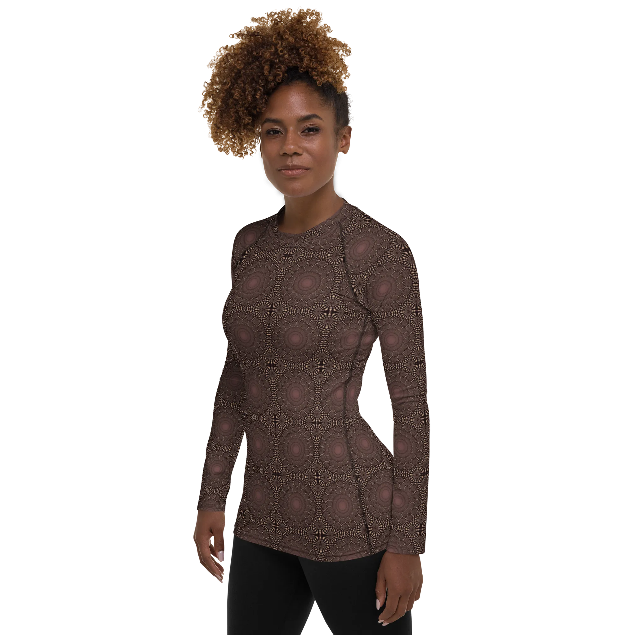 Recursia Desert Dream Women's Rash Guard In Pink