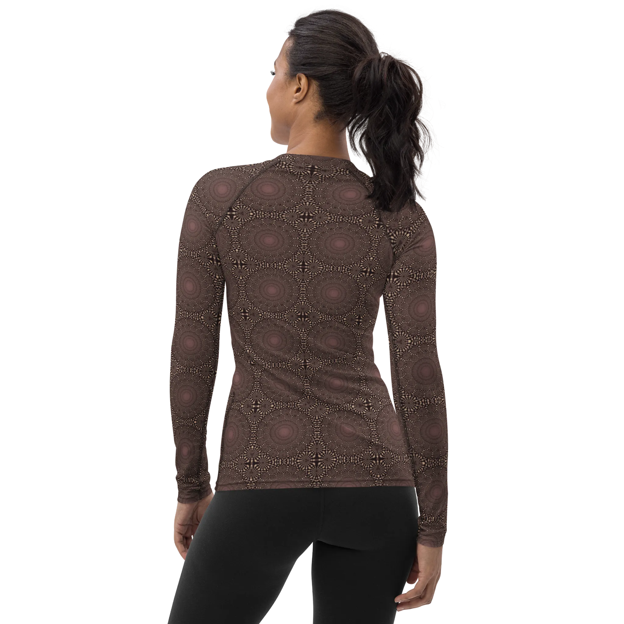 Recursia Desert Dream Women's Rash Guard In Pink