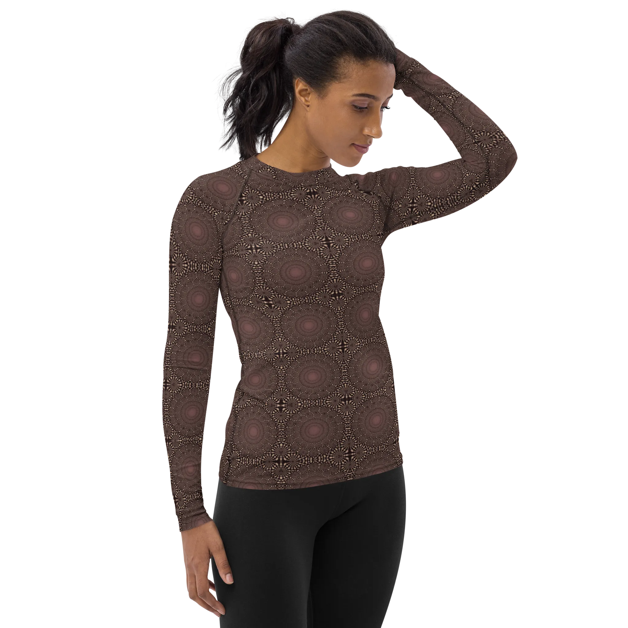 Recursia Desert Dream Women's Rash Guard In Pink