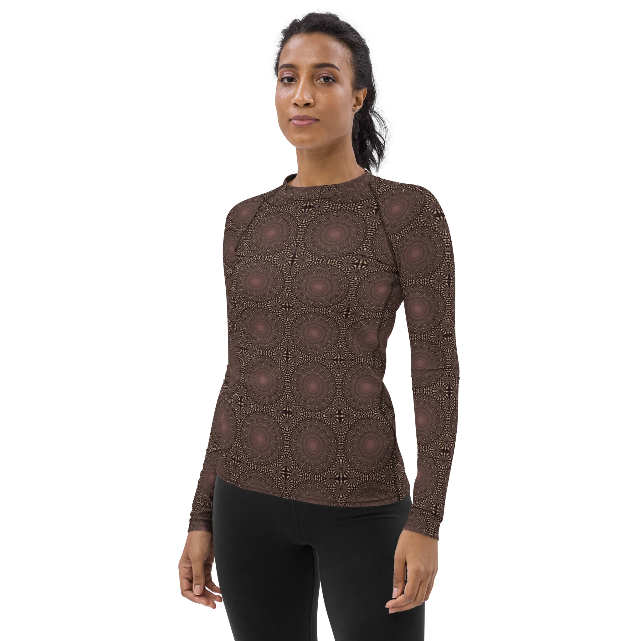 Recursia Desert Dream Women's Rash Guard In Pink