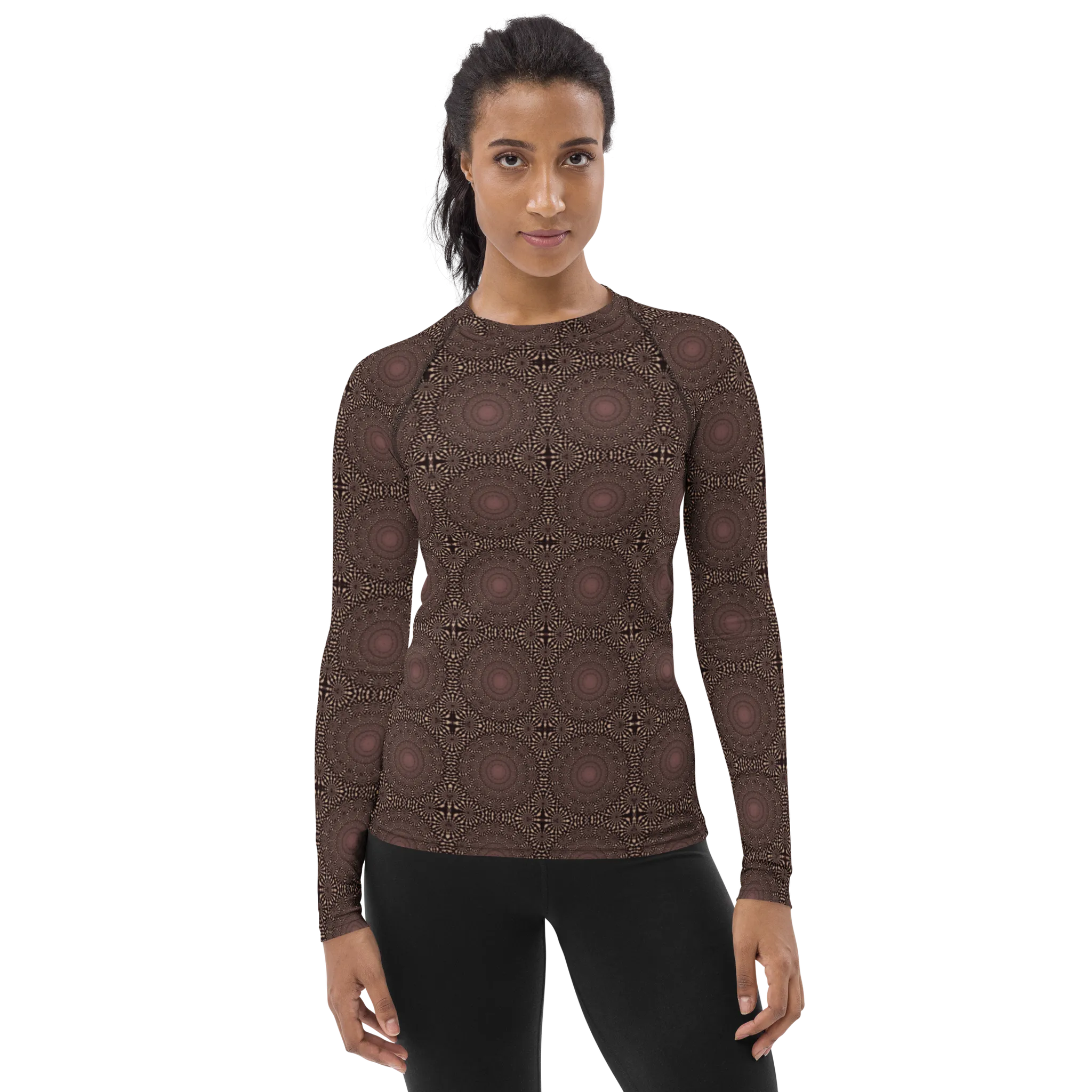 Recursia Desert Dream Women's Rash Guard In Pink