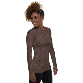 Recursia Desert Dream Women's Rash Guard In Pink