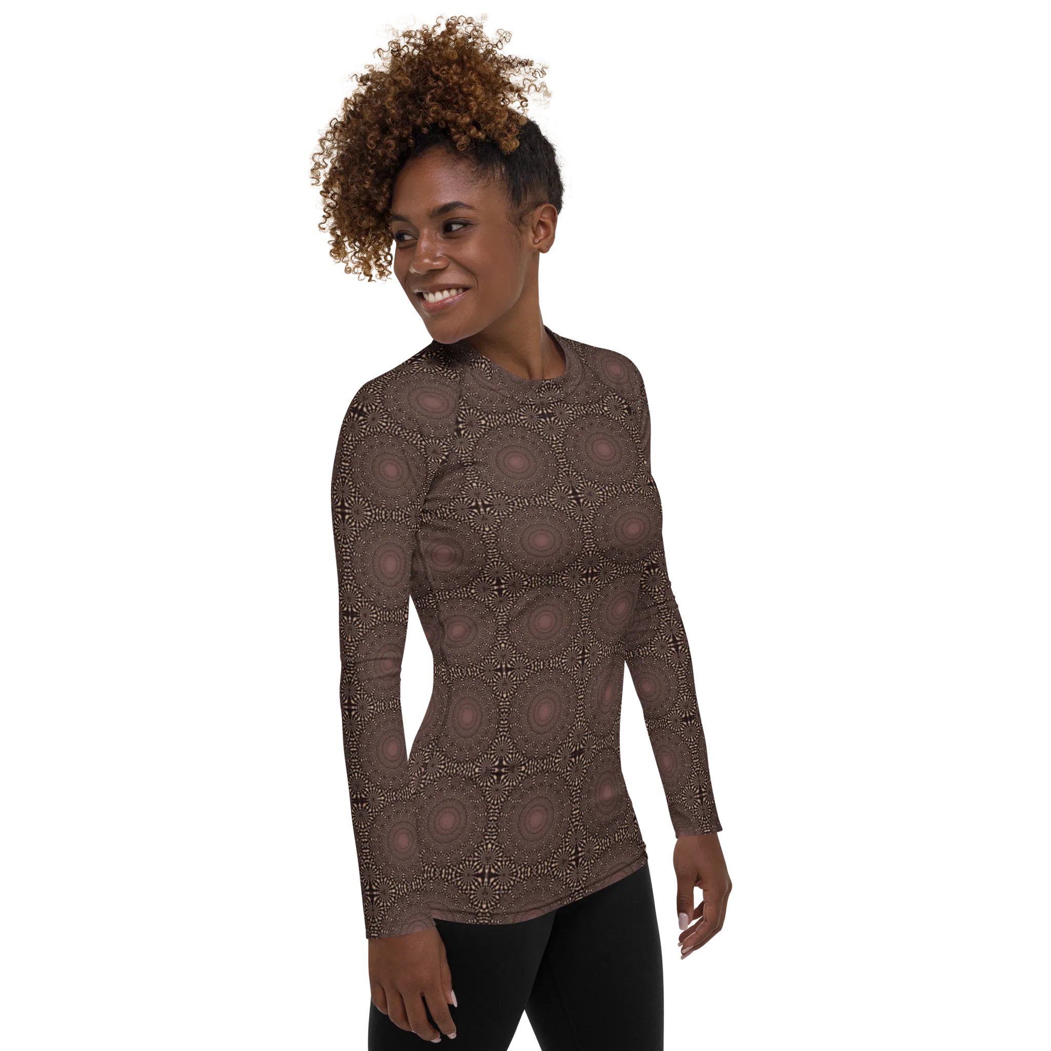 Recursia Desert Dream Women's Rash Guard In Pink