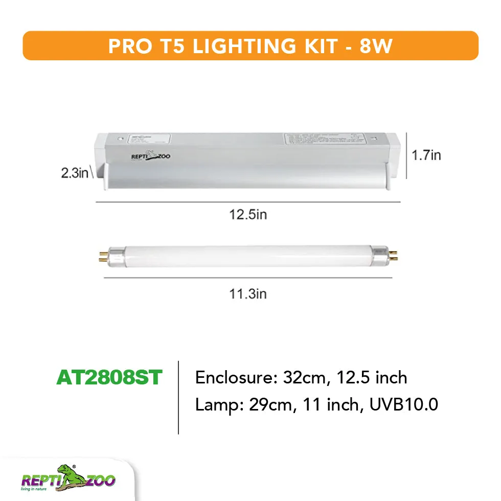 REPTIZOO PRO T5 10.0 UVB LIGHTING KIT