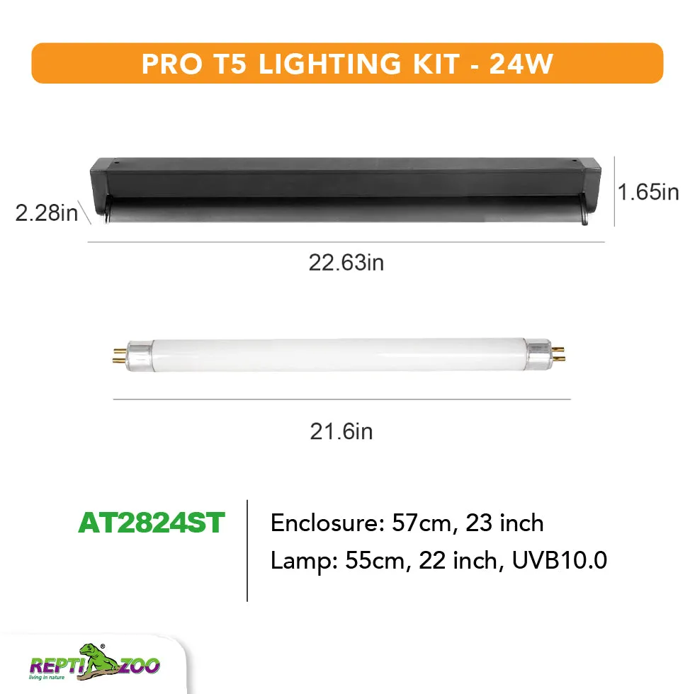 REPTIZOO PRO T5 10.0 UVB LIGHTING KIT